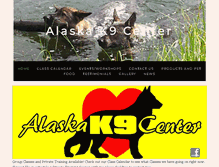 Tablet Screenshot of alaskak9center.com